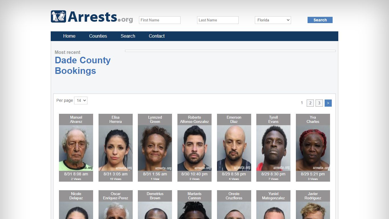 Dade County Arrests and Inmate Search